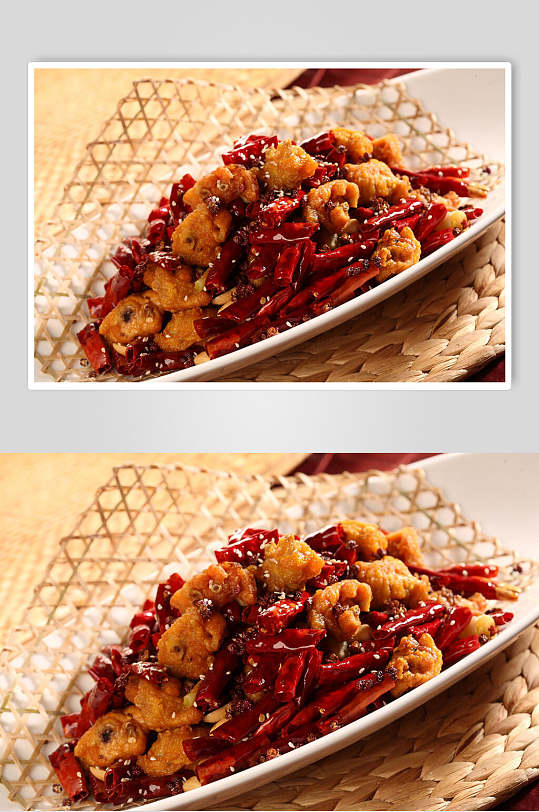 美味辣子鸡食物图片