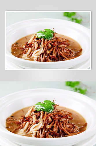 石锅茶树菇食品高清图片
