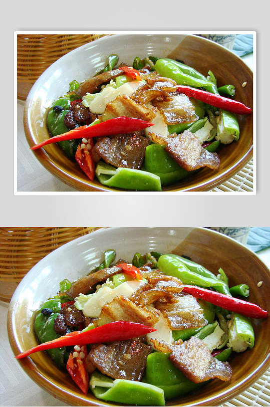 湘菜回锅肉餐饮食物图片