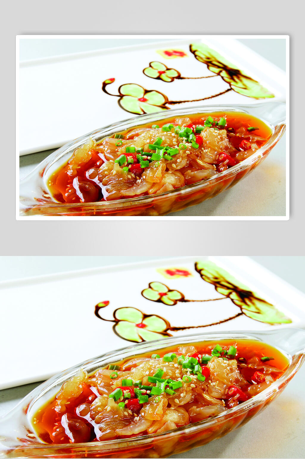 捞汁海蜇食品高清图片素材