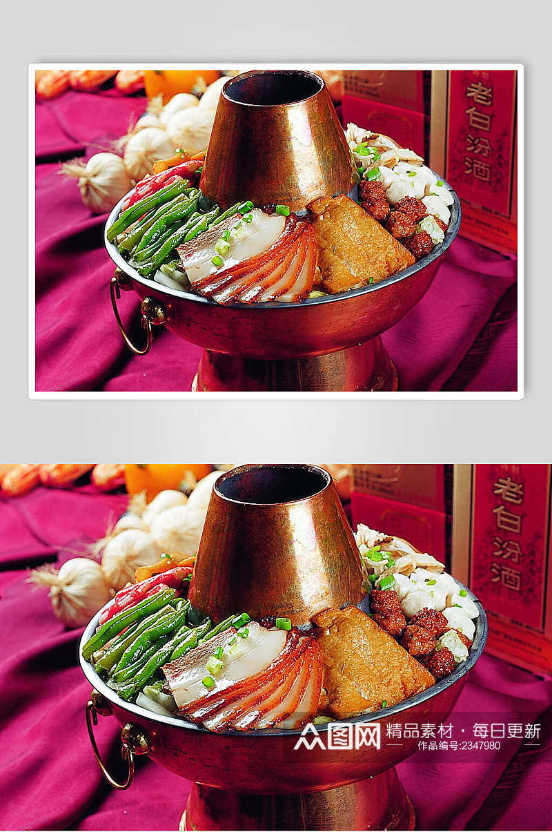 山西铜锅烩菜图片素材