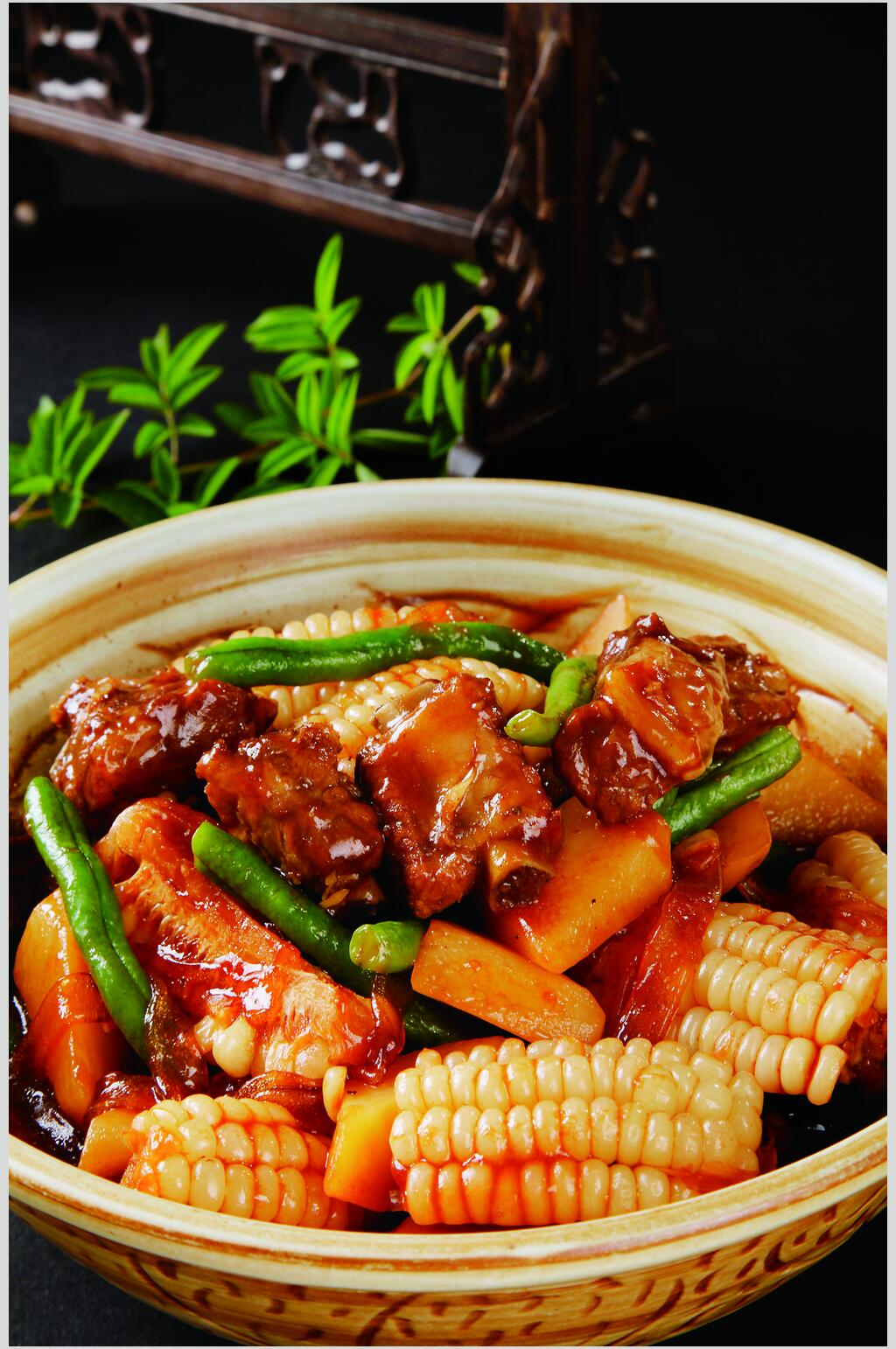 招牌农家大炖菜食品摄影图片素材