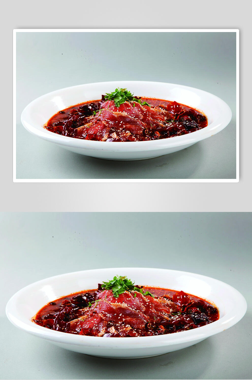 水煮雪花牛肉餐饮食物图片素材