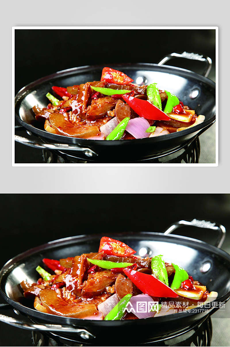 特色砂锅干锅带皮牛肉餐饮食物图片素材
