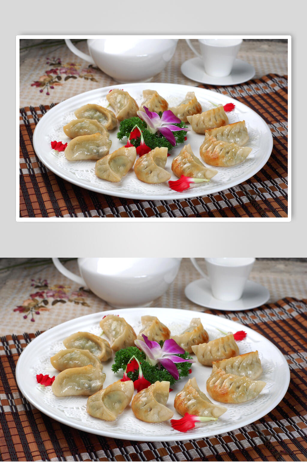 鲜香煎饺食物图片素材
