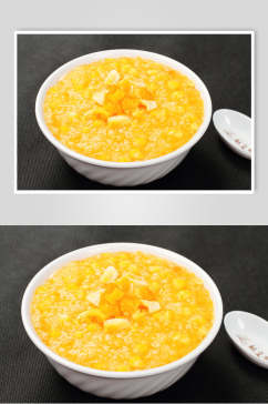 营养美味南瓜粥食品摄影图片