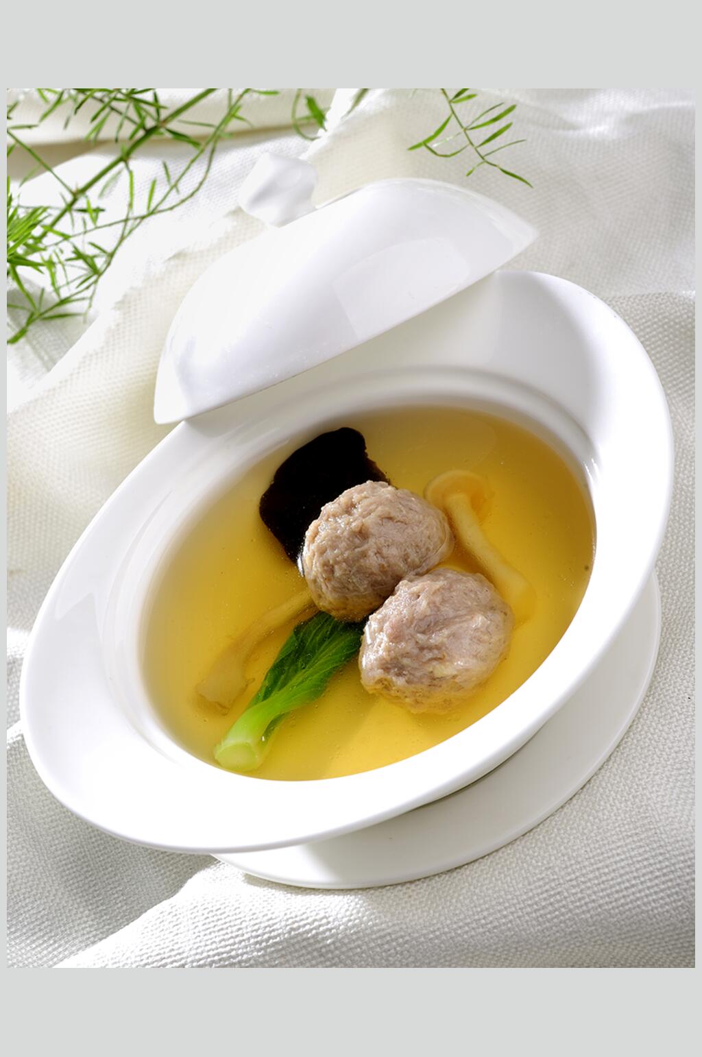 招牌美味生汆丸子餐饮高清图片素材