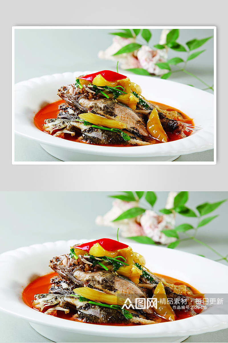 酸椒黄骨鱼餐饮食品图片素材