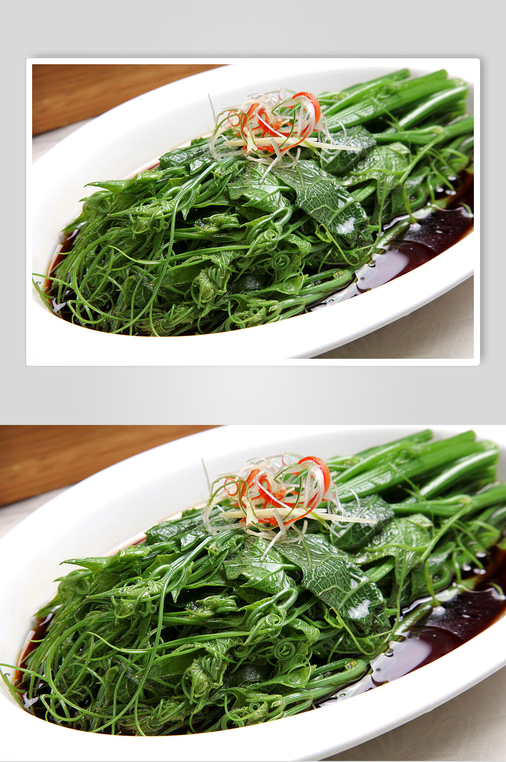 白灼龙须菜食品图片素材
