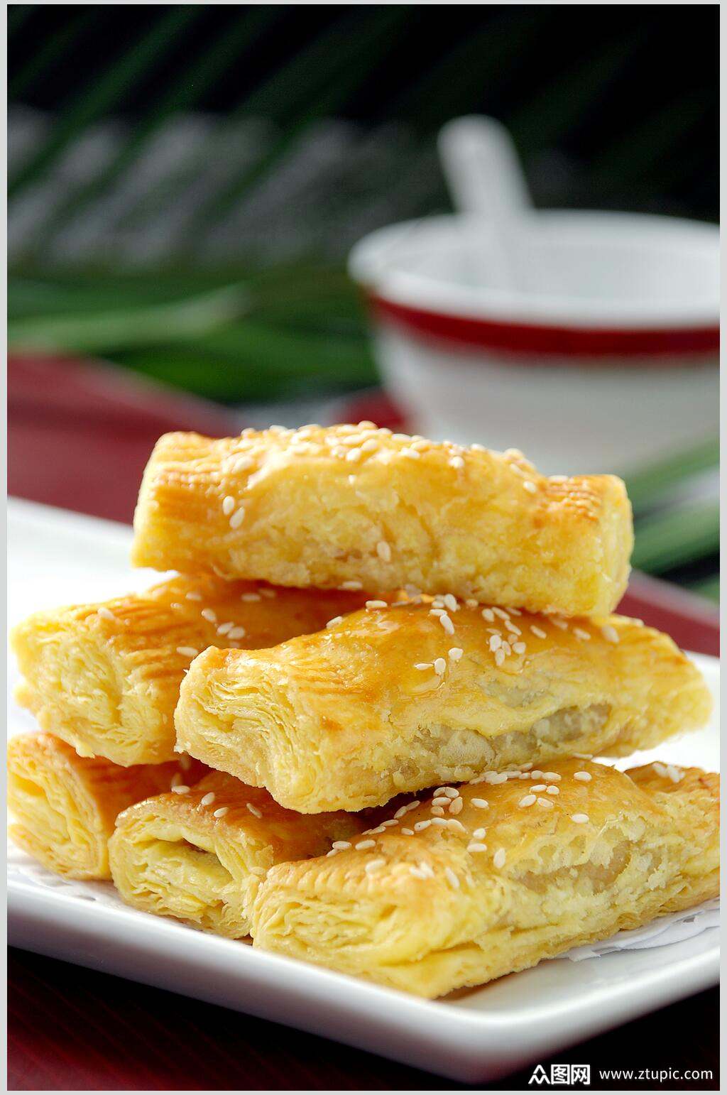 美味秘制叉烧酥食物图片