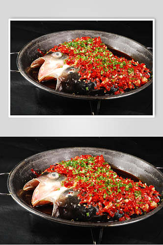双椒鱼头王食物图片