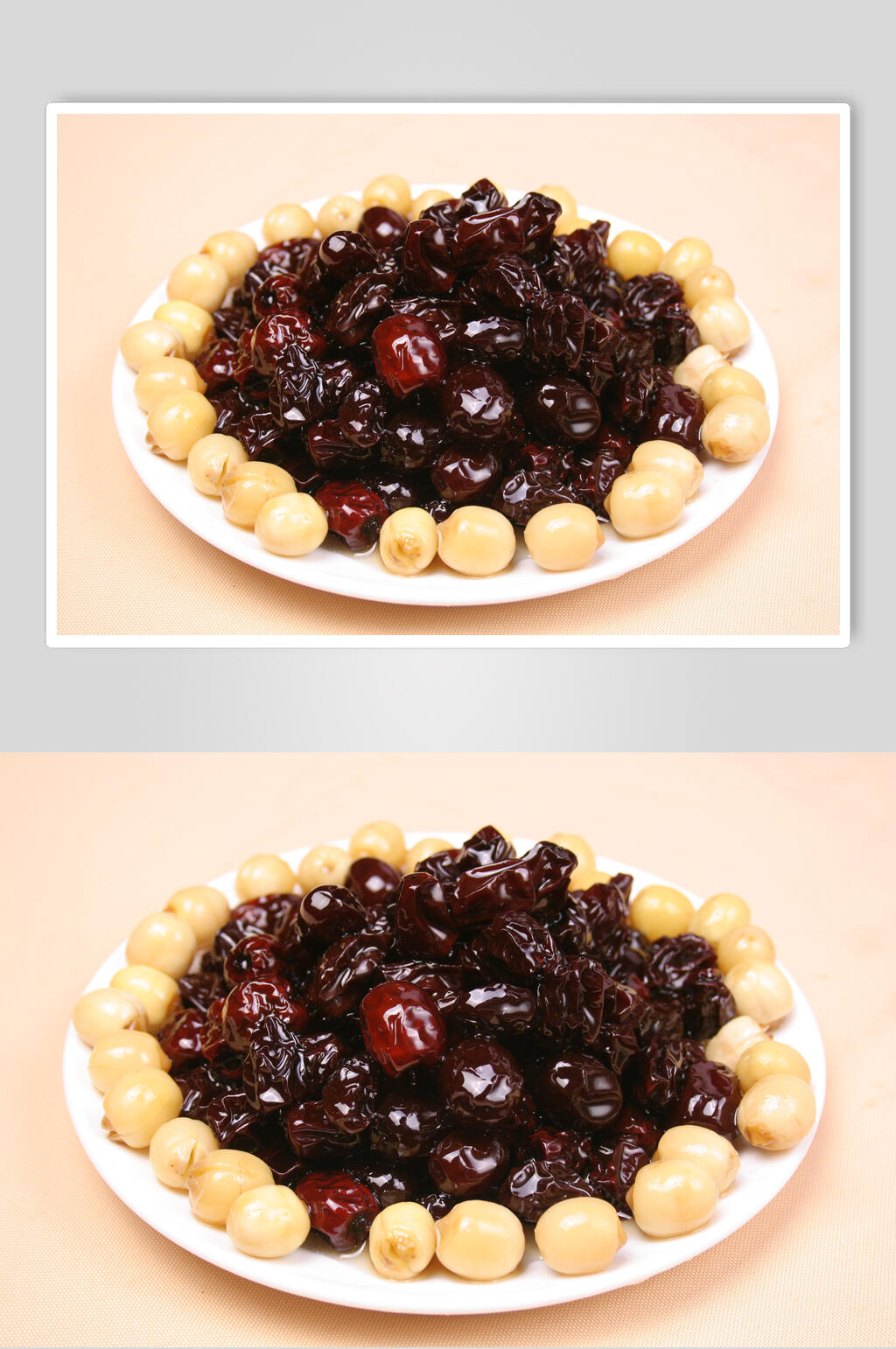 蜜枣莲心食品高清图片素材
