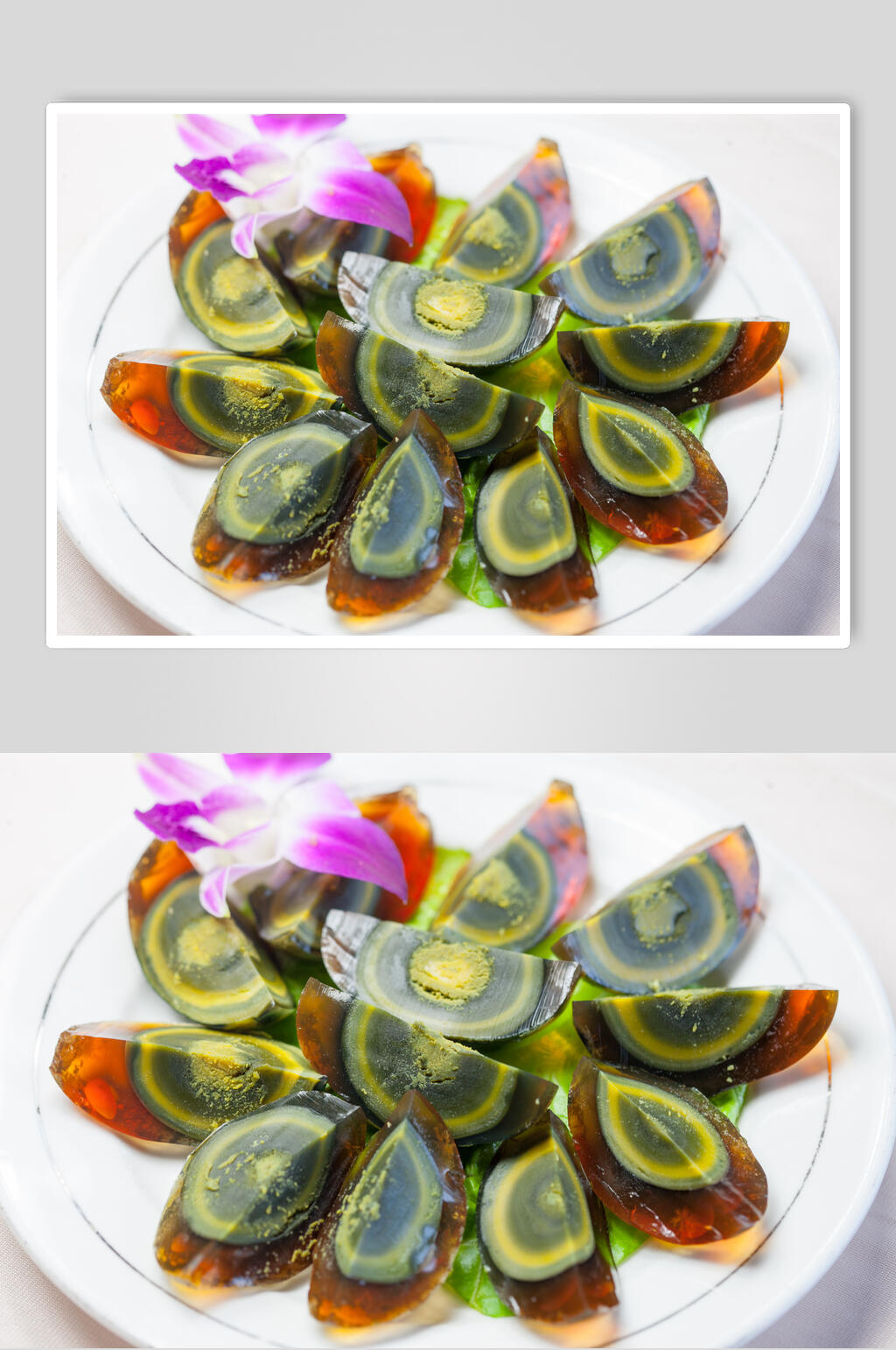 招牌凉拌皮蛋食物图片素材
