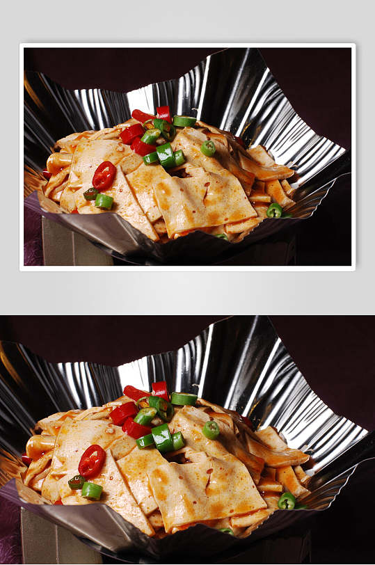 招牌锡纸干锅千叶豆腐餐饮摄影图片