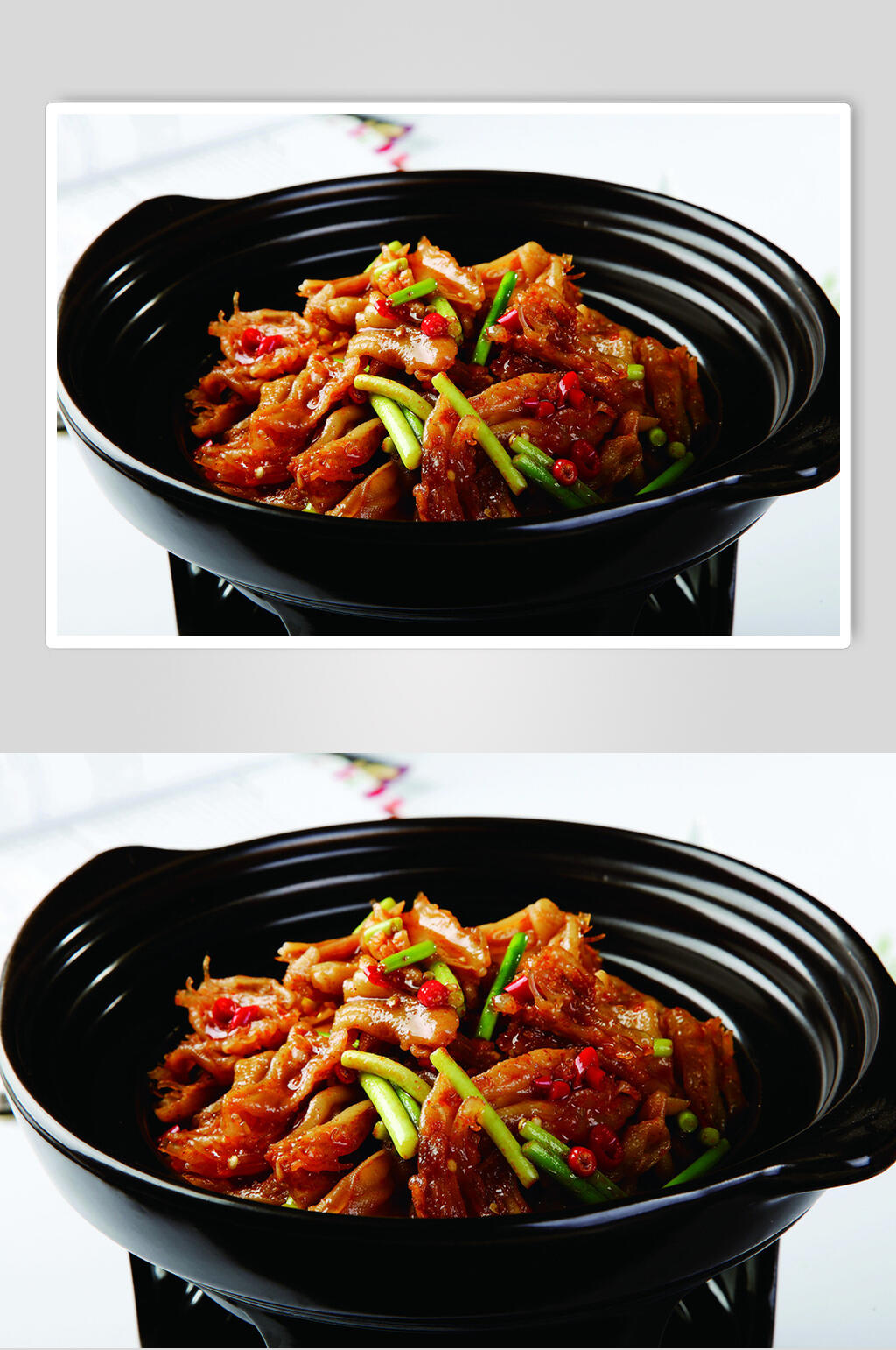砂锅去骨鸭掌食品图片素材