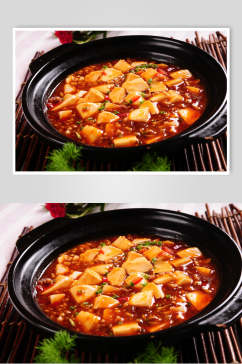 麻婆豆腐食物图片