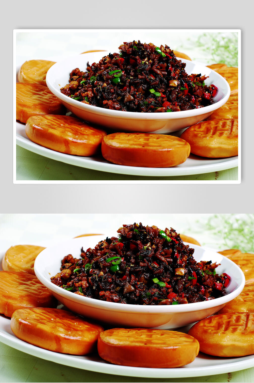 湘西外婆菜带喜饼食物摄影图片素材