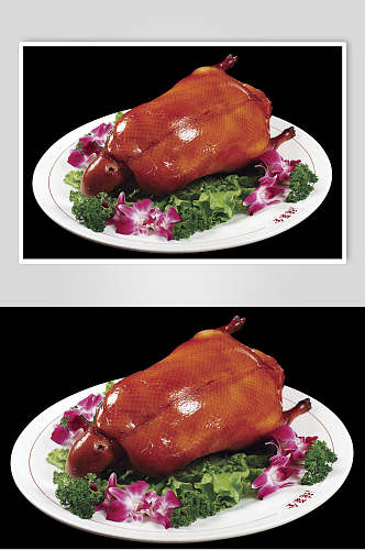 鲜香全聚德烤鸭食品高清图片