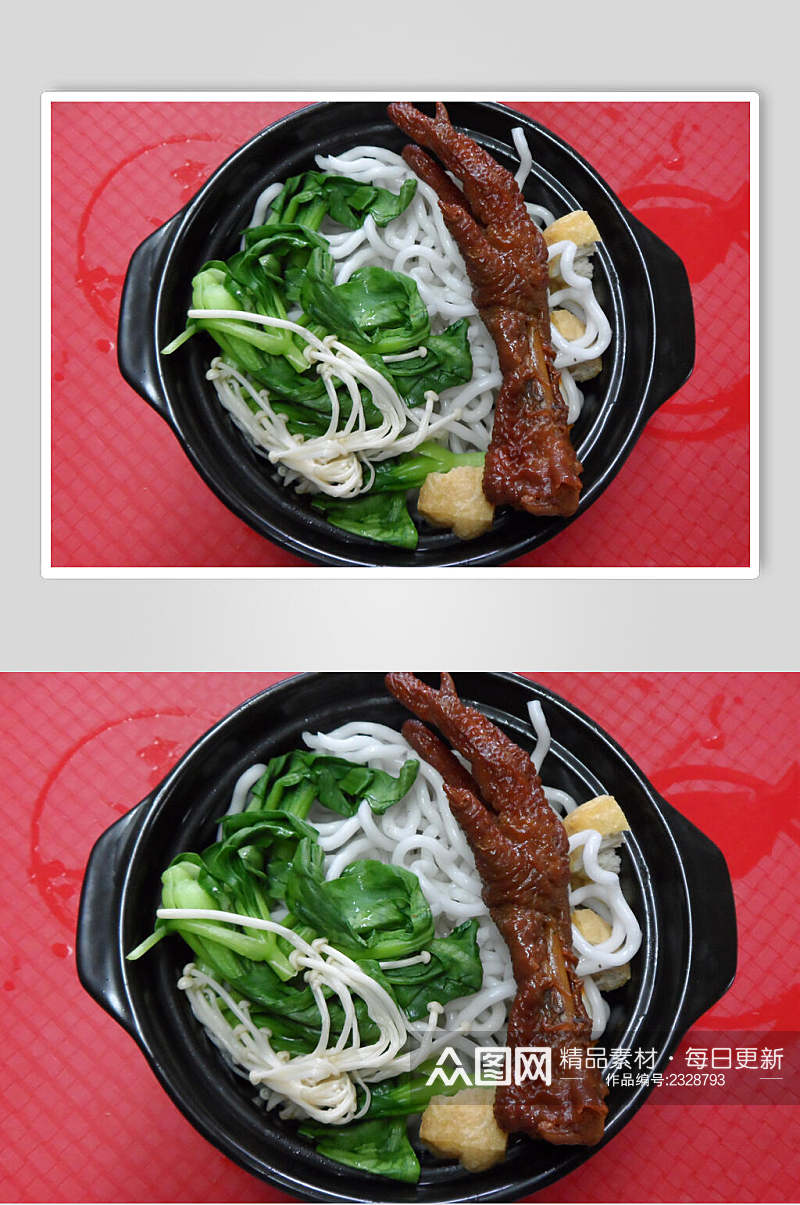 新鲜美食砂锅米线图片素材
