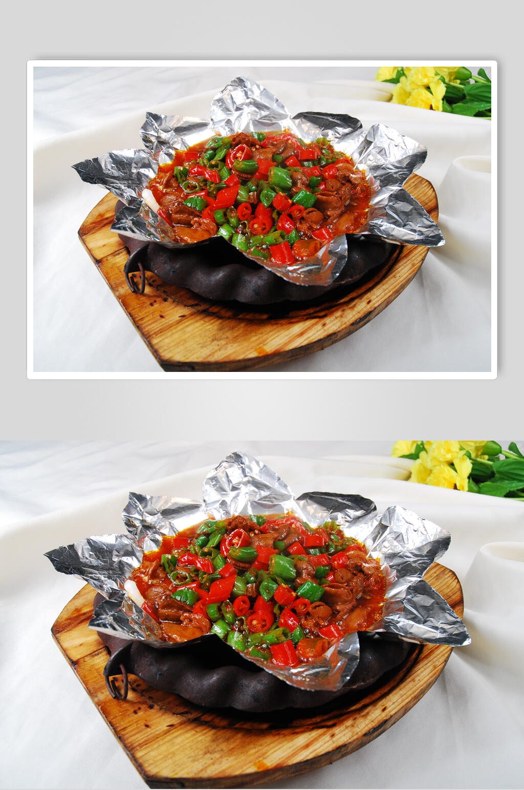 铁板香辣鱼餐饮摄影图片素材