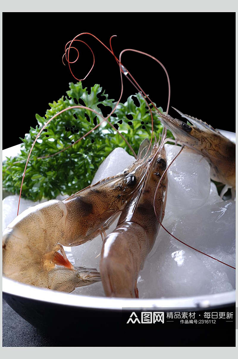 海鲜基围虾食物图片素材