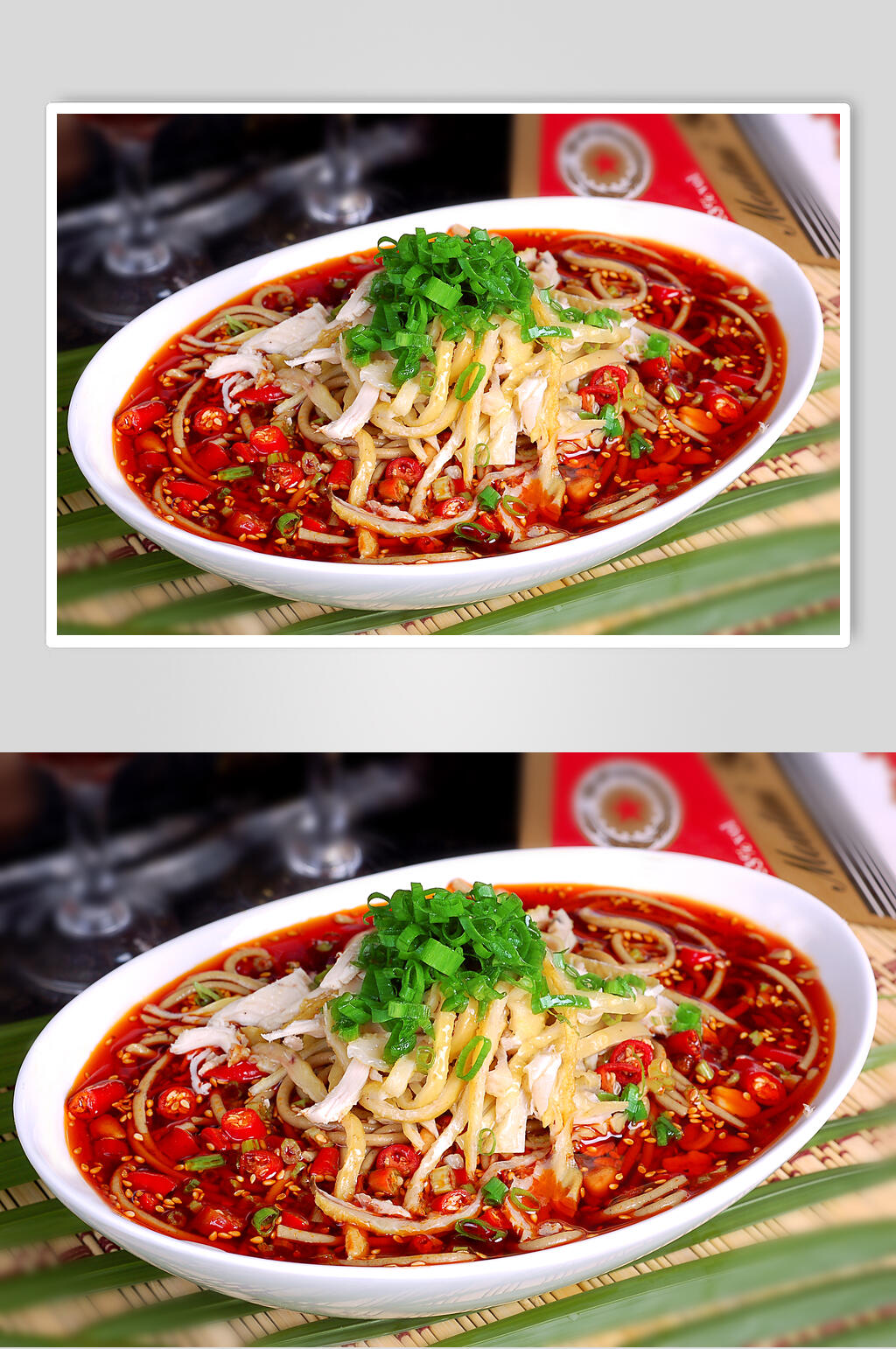 鸡丝荞面美食图片素材