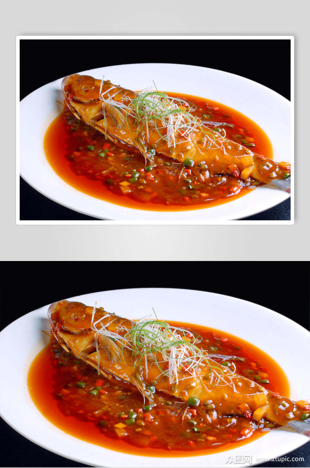 海景跳水鱼食物高清图片素材