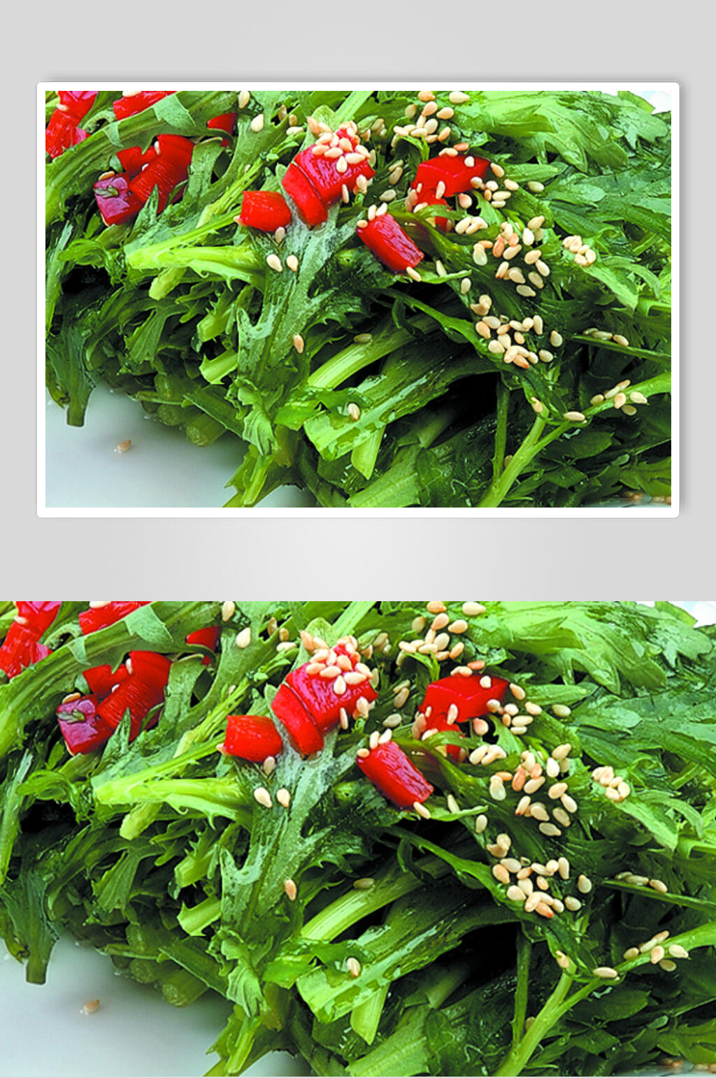 蒜茸茼蒿餐饮摄影图片素材