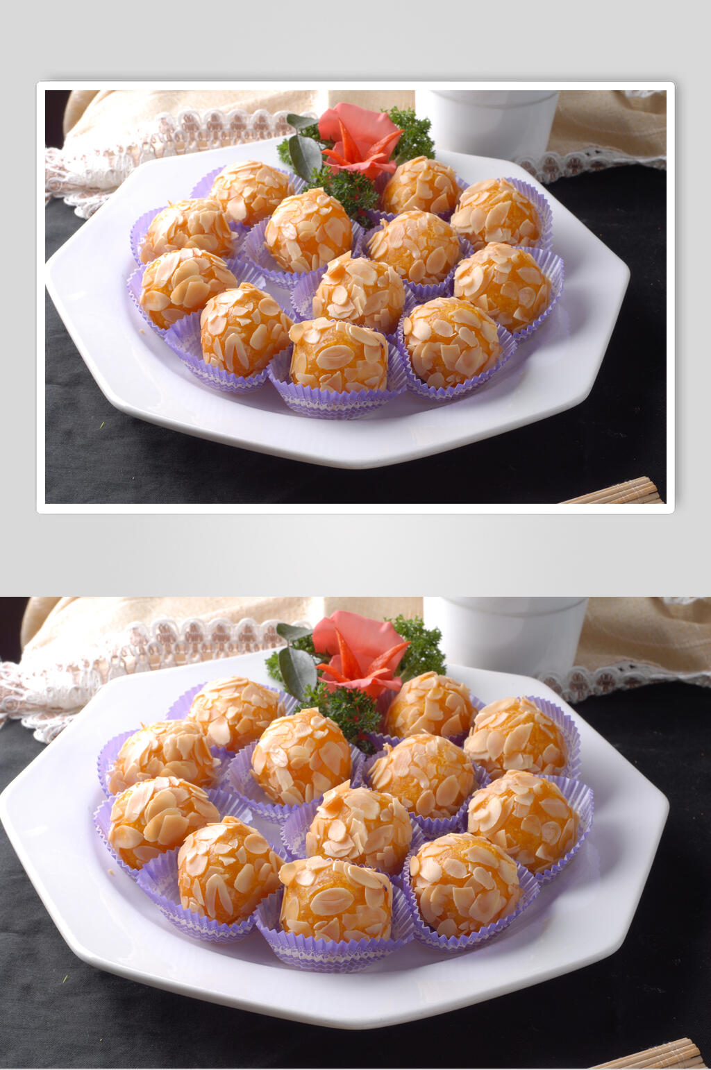金沙绣球美食图片素材