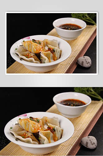美味小吃饺子食品高清图片