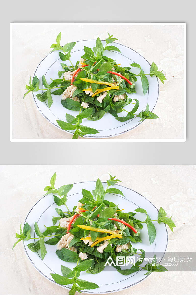 十香菜桃仁食品高清图片素材