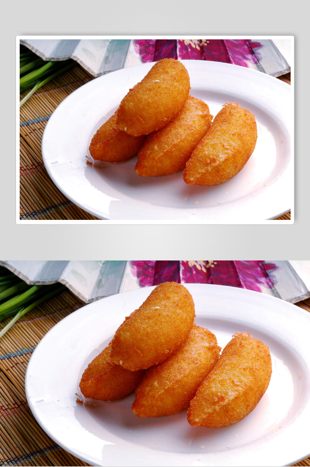 小吃脆皮香蕉食品高清图片素材