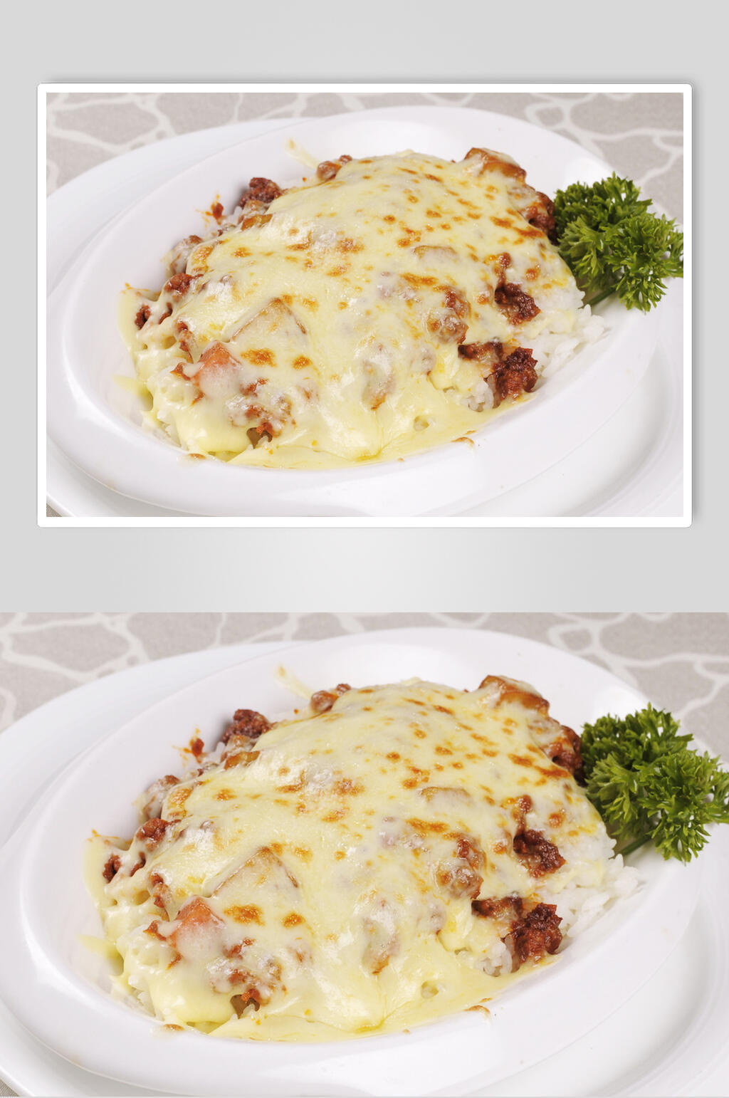 肉酱焗饭食品图片素材