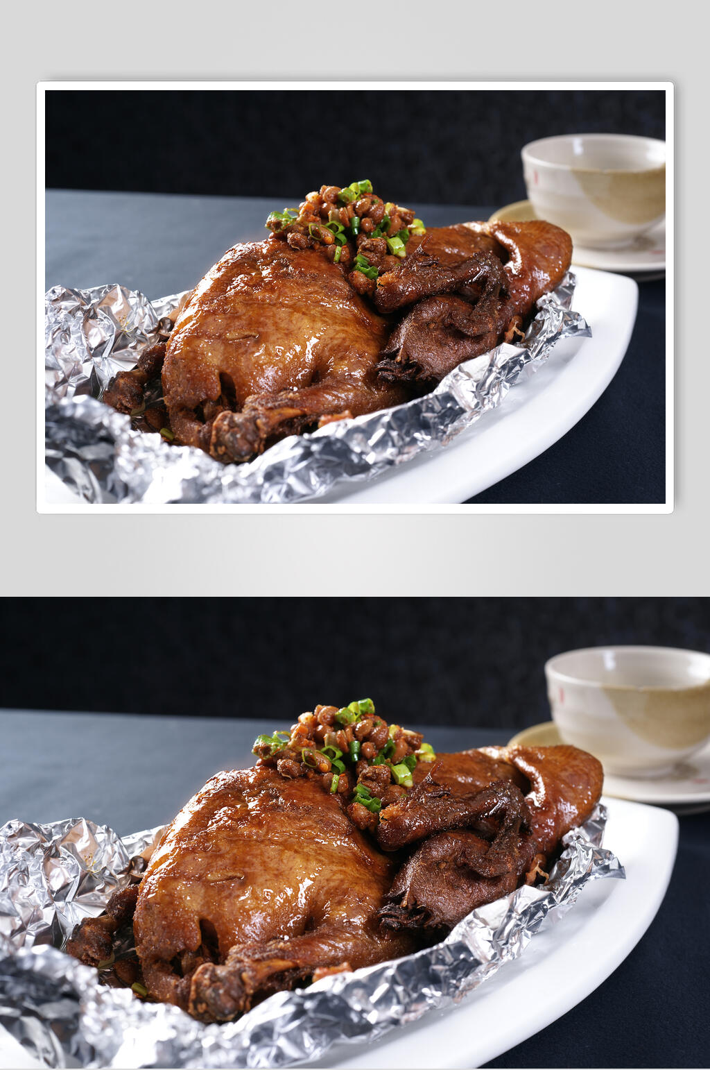 蒸香酥豆香虾食物高清图片素材