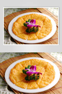 鲜香玉米饼食品高清图片