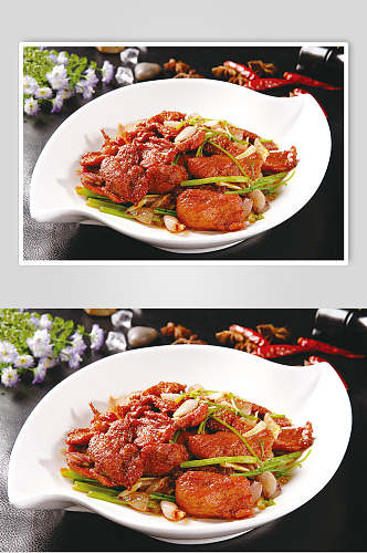 炒菜小炒山羊肉食品高清图片