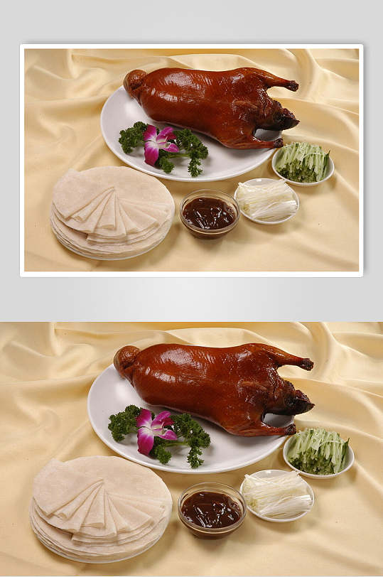 北京烤鸭卤鸭食物高清图片
