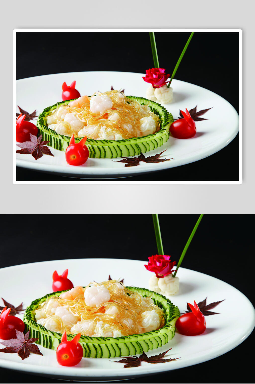 芙蓉鲜虾炒鱼翅餐饮食品图片素材