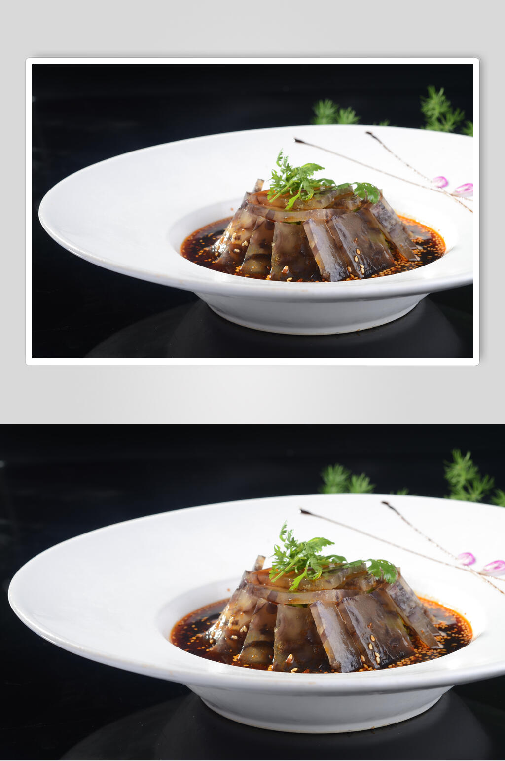新鲜美味乌参冻图片素材