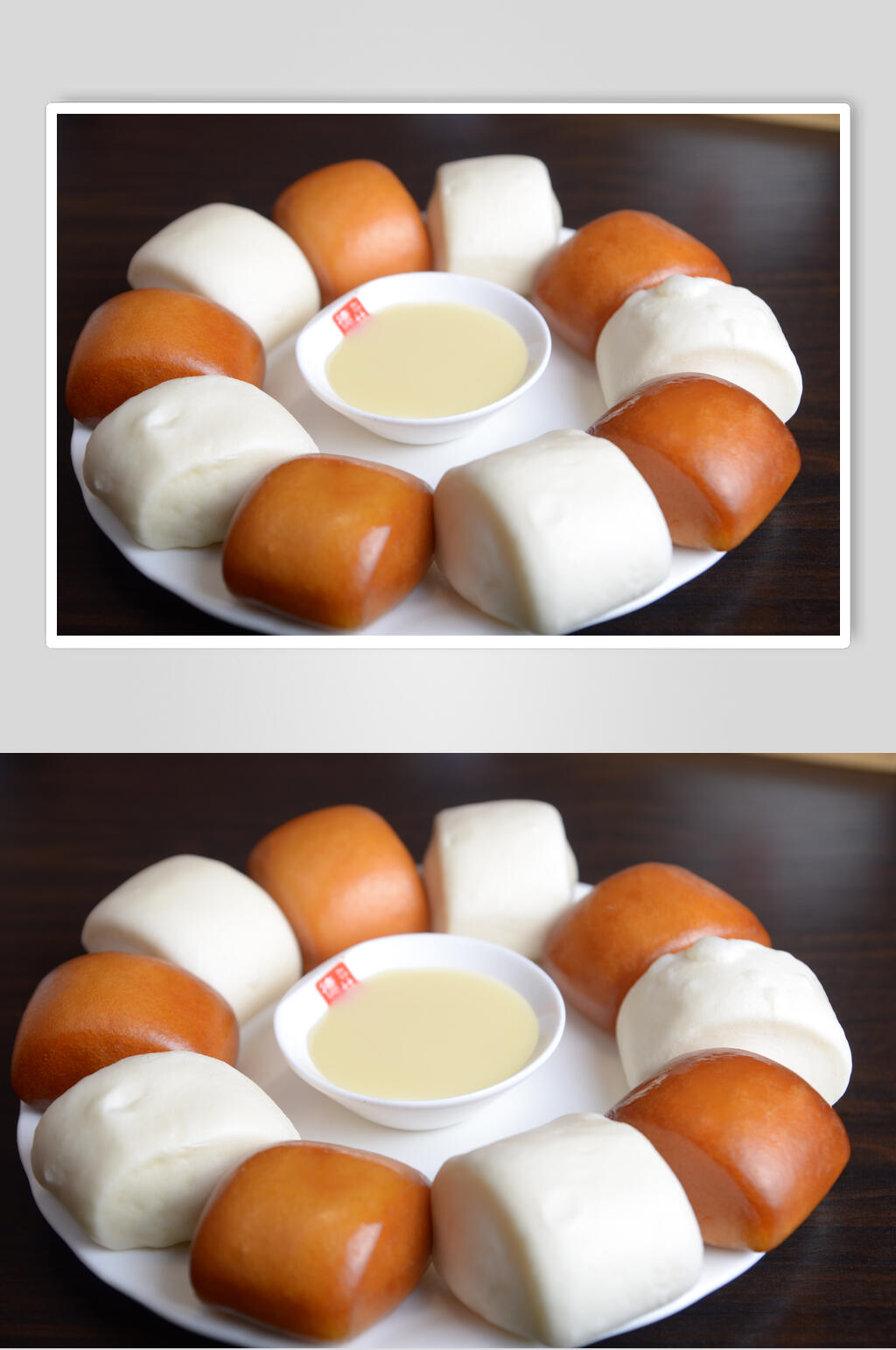 金银馒头食物高清图片素材