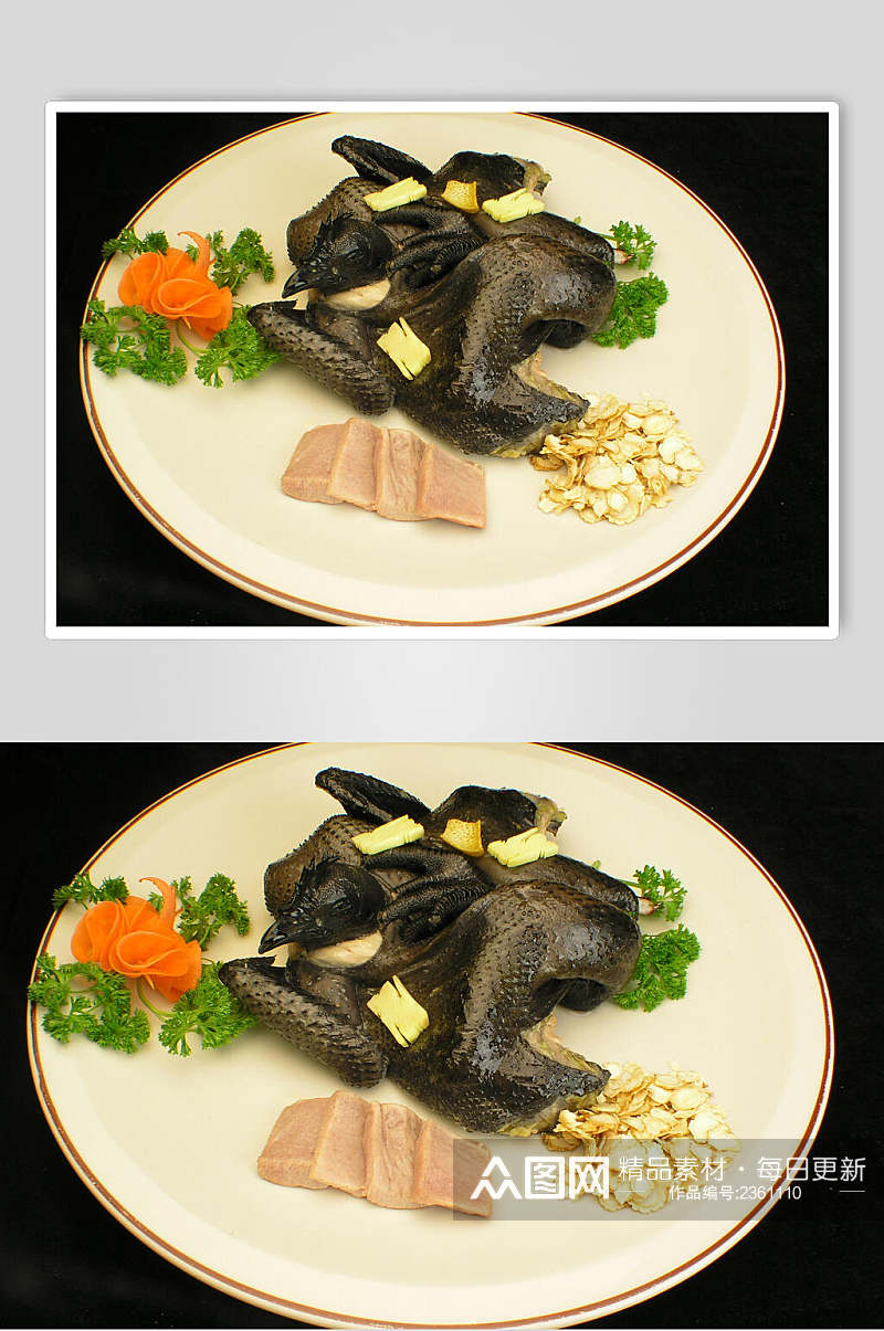 乌鸡家常菜美食高清图片素材