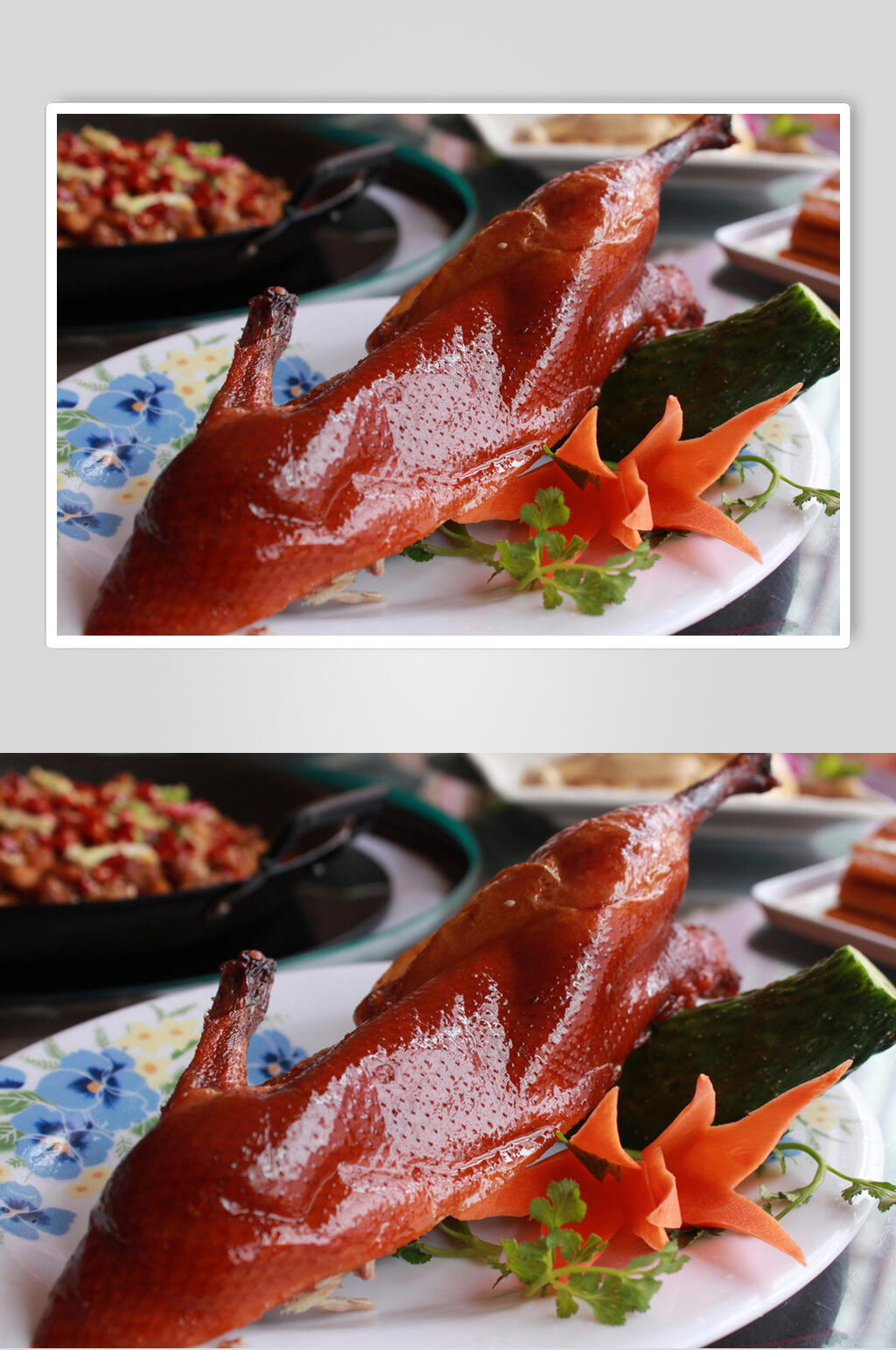 正宗美味烤鸭卤鸭食物高清图片素材