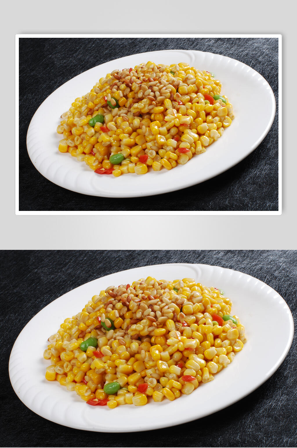 鲜香美味松仁玉米高清图片素材