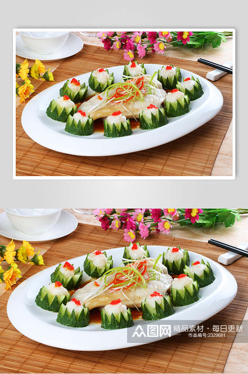 私房汁石斑鱼柳餐饮食品图片素材