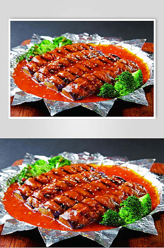 泰式花开茄餐饮食品图片