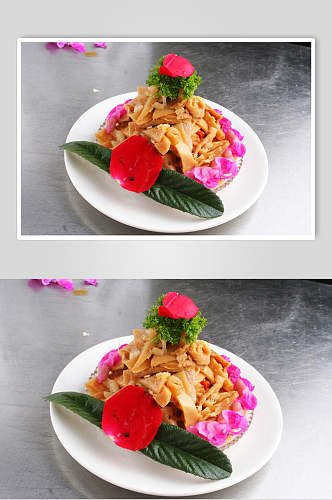 干贝春笋餐饮食物图片