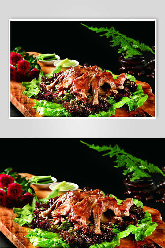 碳烧乳羊食品摄影图片