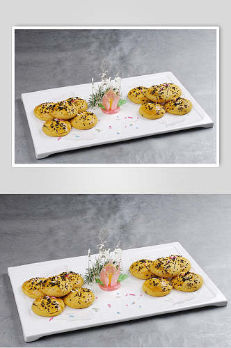 鲜香葵花酥食品摄影图片