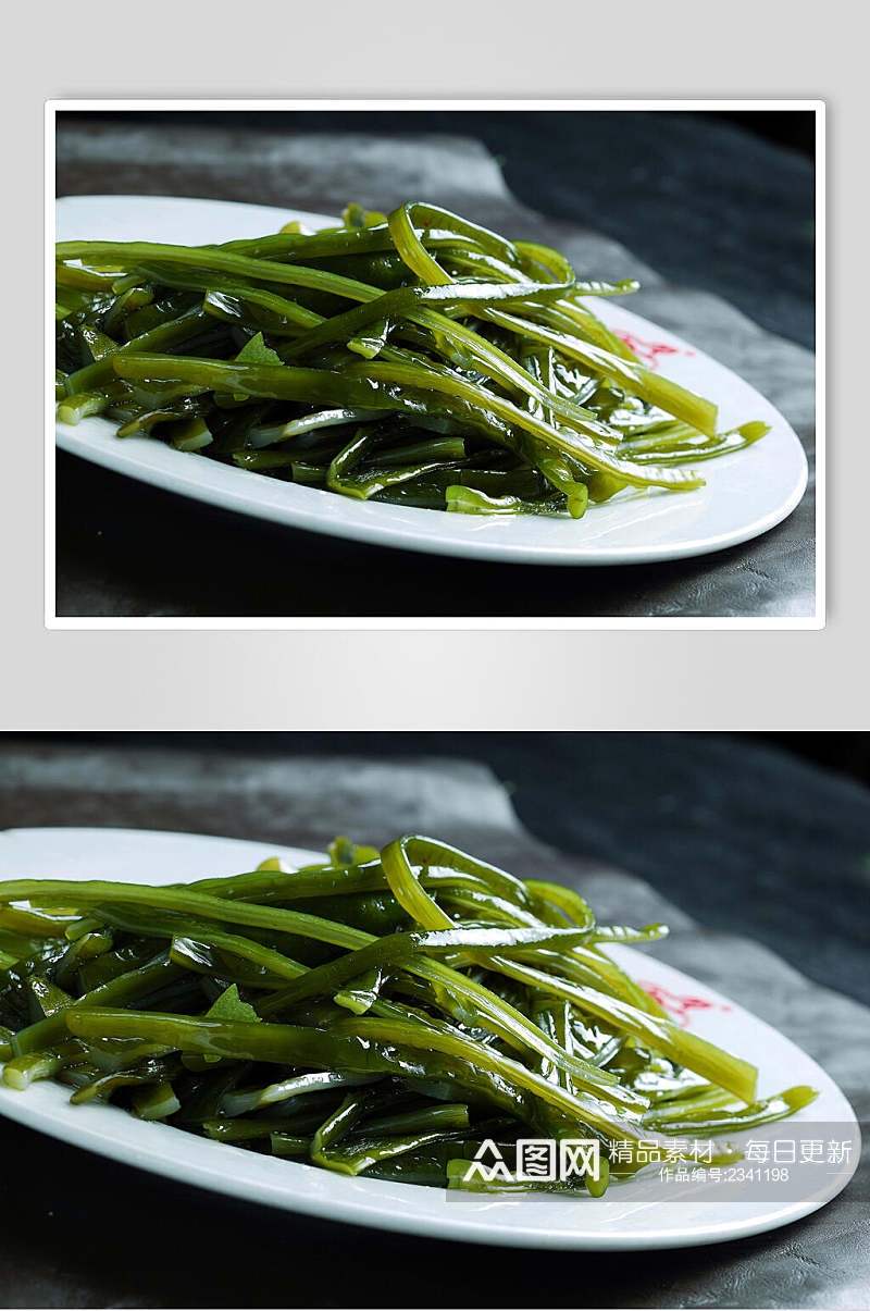 新鲜素菜类海白菜高清图片素材