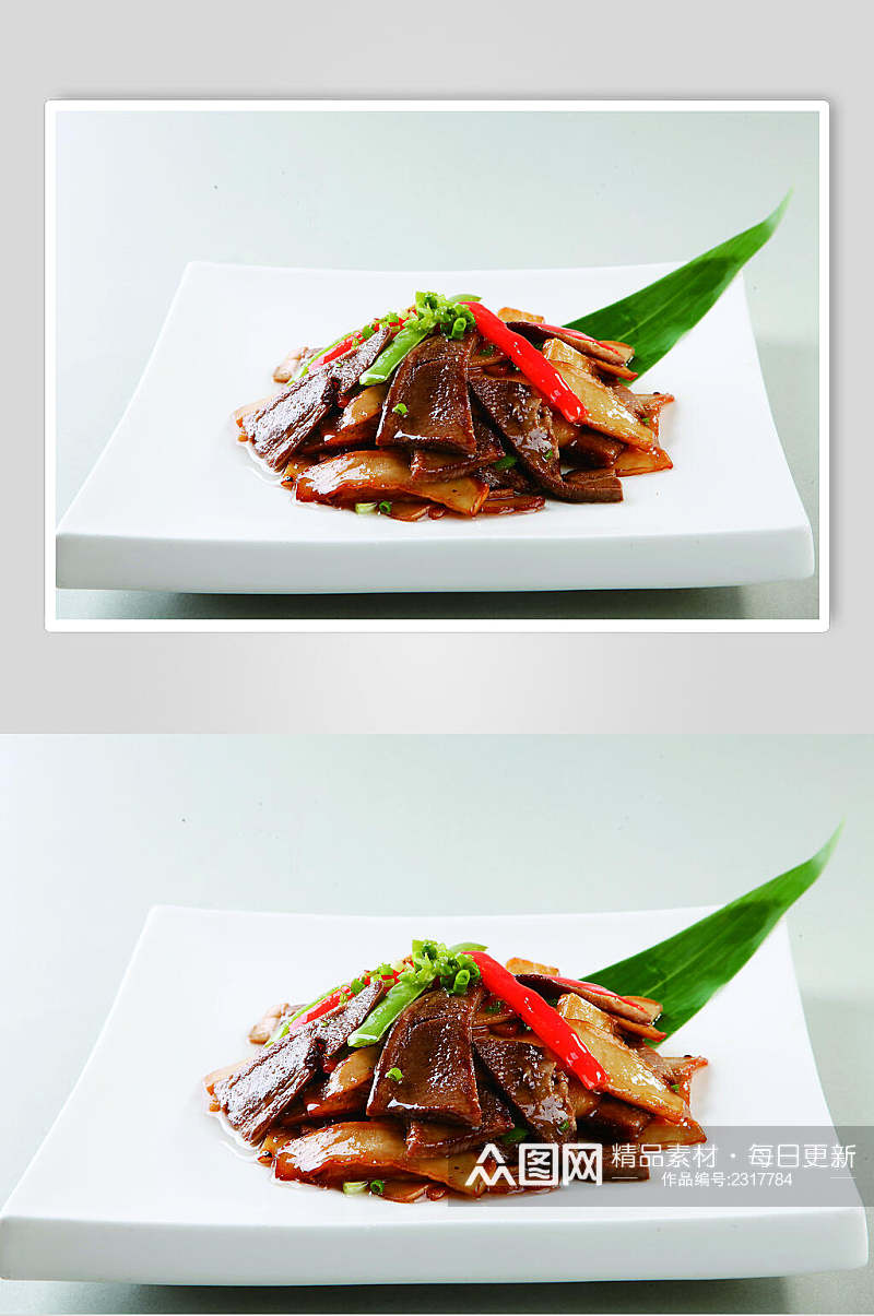 日式菌菇锔牛舌餐饮食物图片素材